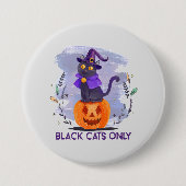 Nur schwarze Katze Button (Vorderseite)