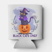 Nur schwarze Katze Dosenkühler (Rückseite)