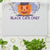 Nur schwarze Katze Geschirrtuch (Gefaltet)