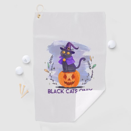 Nur schwarze Katze Golfhandtuch (Insitu)