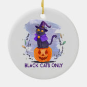 Nur schwarze Katze Keramik Ornament (Hinten)
