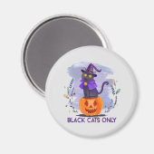 Nur schwarze Katze Magnet (Vorderseite/Rückseite)