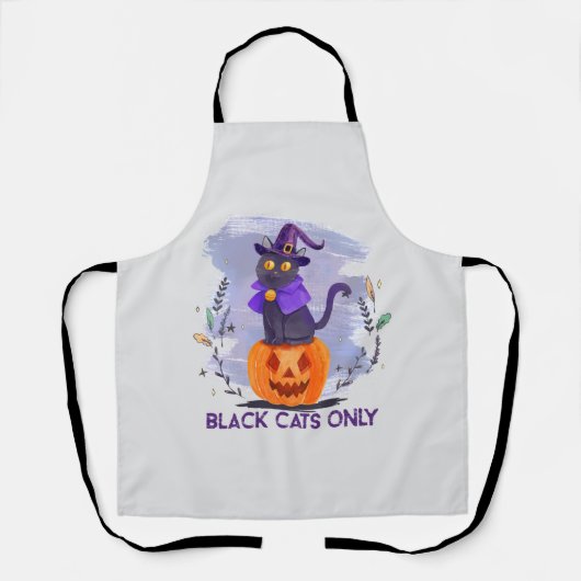 Nur schwarze Katze Schürze (Vorderseite)
