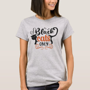 Nur schwarze Katze T-Shirt