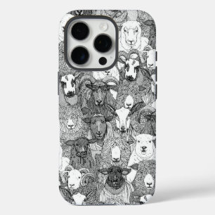 nur schwarze weiße Schafe iPhone 16 Pro Hülle