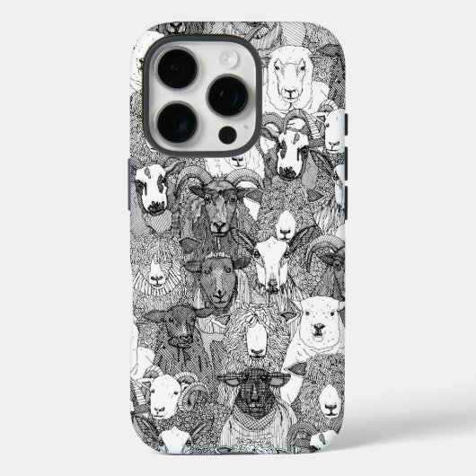 nur schwarze weiße Schafe Case-Mate iPhone Hülle (Rückseite)