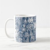 nur Schweine Kobalt Denim Kaffeetasse (Links)
