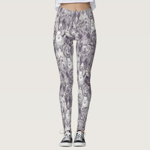 nur Schweine Maulbeere stark weiß Leggings