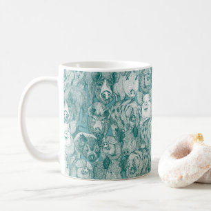 nur Schweine Viridian Türkis Kaffeetasse
