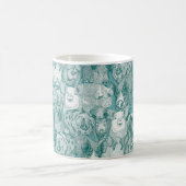 nur Schweine Viridian Türkis Kaffeetasse (Mittel)