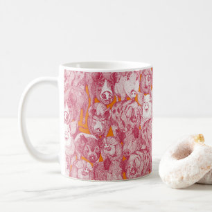 nur Schweine viva magenta satsuma Kaffeetasse