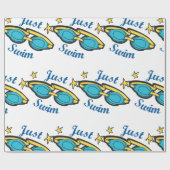 Nur schwimmen geschenkpapier (Flach)