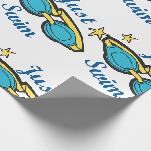 Nur schwimmen geschenkpapier