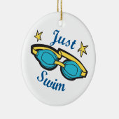 Nur schwimmen keramik ornament (Rechts)