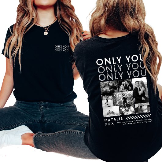 Nur Sie Foto Collage Picture Shirt für Boyfriend