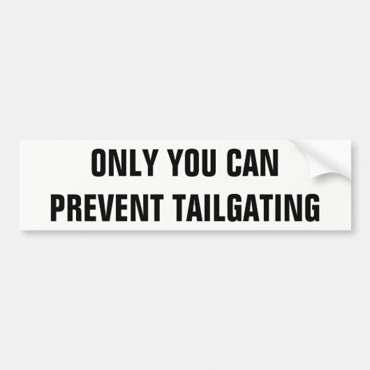 Nur Sie können das condenced Tailgatingfolio Autoaufkleber (Vorne)