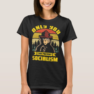 Nur Sie können das sozialistische Camping Vintag v T-Shirt