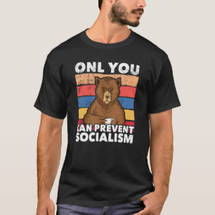 Nur Sie können das sozialistische Camping Vintag v T-Shirt