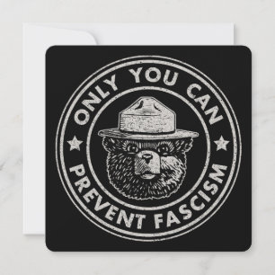 Nur Sie können den Vintagen Widerstand des Faschis Einladung