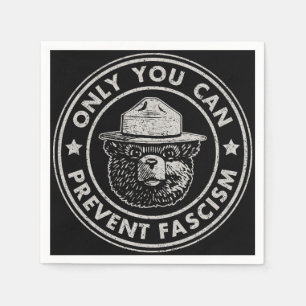 Nur Sie können den Vintagen Widerstand des Faschis Serviette