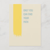 Nur Sie können Ihren Pfad inspirierend Angebot fin Postkarte (Vorderseite)