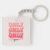 Nur Sie | Minimalistischer und romantischer Wieder Schlüsselanhänger (Rückseite)