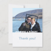 Nur Sie | Moderne Foto Wedding Vielen Dank Dankeskarte (Vorderseite)