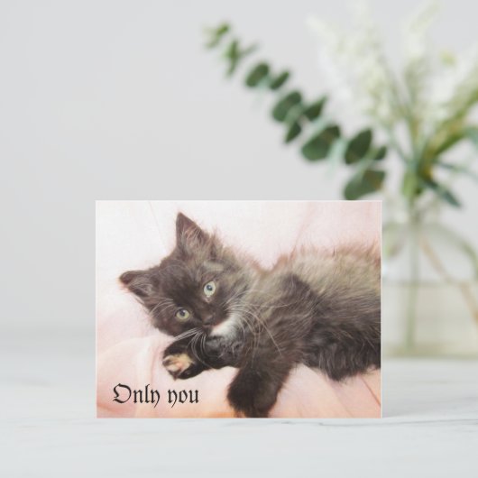 Nur Sie Postkarte (Stehend Vorderseite)