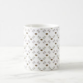 Nur Sie. Valentines-Liebemuster mit Herzen Kaffeetasse (Mittel)