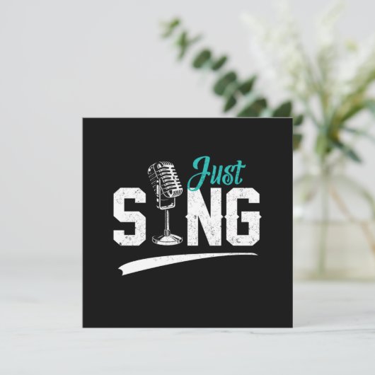 Nur Sing Choir Sängerin Musiker Gesang Musik Gesch Einladung (Stehend Vorderseite)