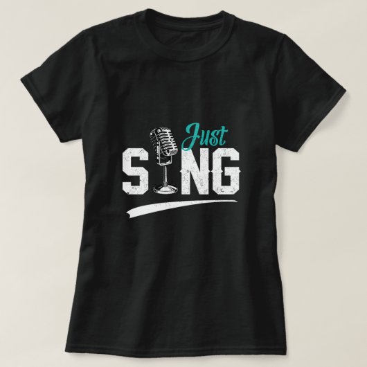 Nur Sing Choir Sängerin Musiker Gesang Musik Gesch T-Shirt (Design vorne)