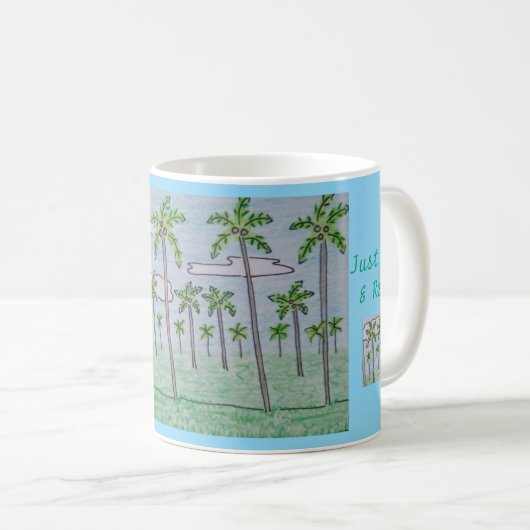 Nur Sip & Relax Palm Tree Grove Kaffeetasse (VorderseiteRechts)