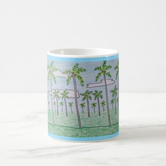 Nur Sip & Relax Palm Tree Grove Kaffeetasse (Mittel)
