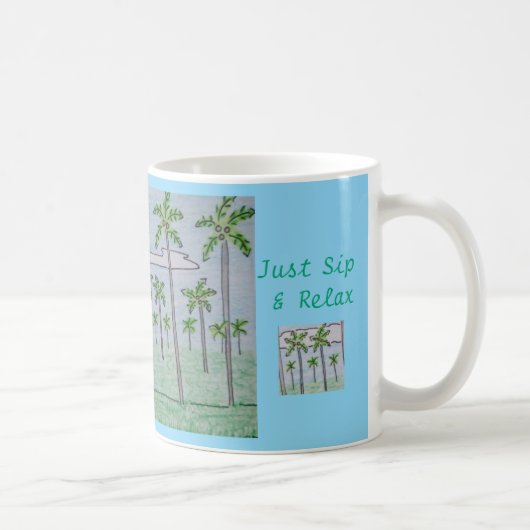 Nur Sip & Relax Palm Tree Grove Kaffeetasse (Rechts)