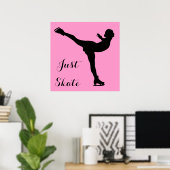 Nur Skate Ice Skater Poster (Heimbüro)