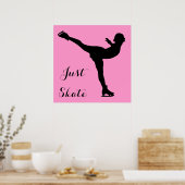 Nur Skate Ice Skater Poster (Küche)