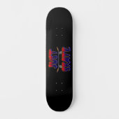 Nur Skate Skateboard Red Blue Skateboarder (Vorderseite)