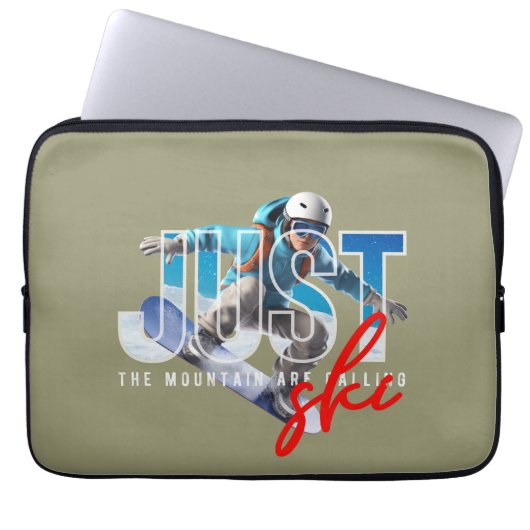 Nur Ski | 13" Laptopschutzhülle (Vorderseite)