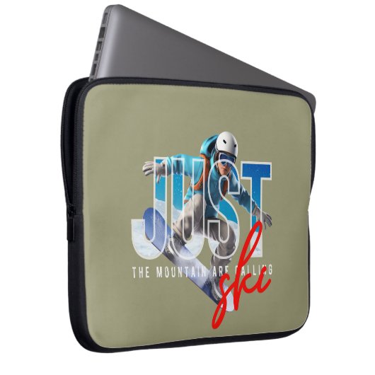 Nur Ski | 15" Laptopschutzhülle (Vorne Rechts)