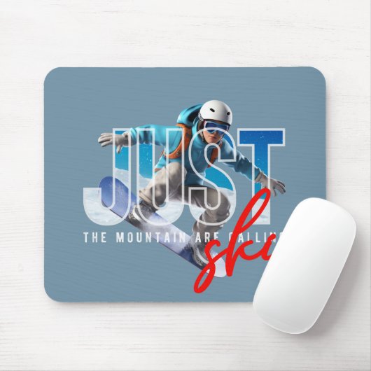 Nur Ski | Mousepad (Mit Mouse)