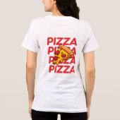 Nur Slice Vibes | Funny Pizza Lover Tri-Blend Shirt (Rückseite)