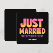 Nur so lange verheiratet so gut, frisch verheirate einladung (Vorne/Hinten)