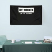 Nur so lange verheiratet, so gute, frisch verheira banner (Messeveranstaltung)