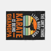 Nur so wie Karate ist Opa Marti Fleecedecke (Vorderseite (Horizontal))