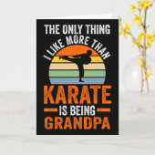 Nur so wie Karate ist Opa Marti Karte (Gelbe Blume)