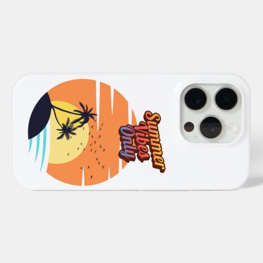 Nur Sommervibes. Case-Mate iPhone Hülle (Rückseite (Horizontal))