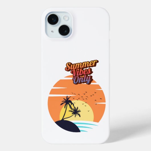 Nur Sommervibes. Case-Mate iPhone Hülle (Rückseite)