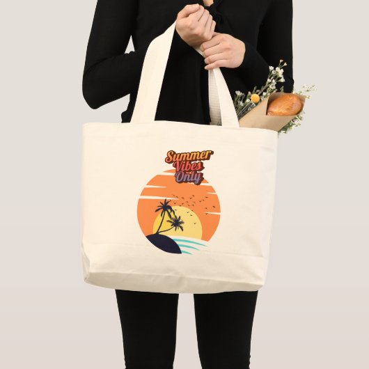 Nur Sommervibes. Jumbo Stoffbeutel (Vorderseite (Produkt))