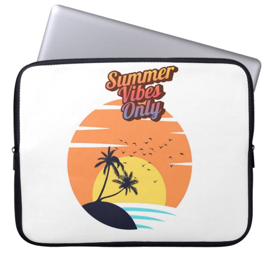Nur Sommervibes. Laptopschutzhülle (Vorderseite)
