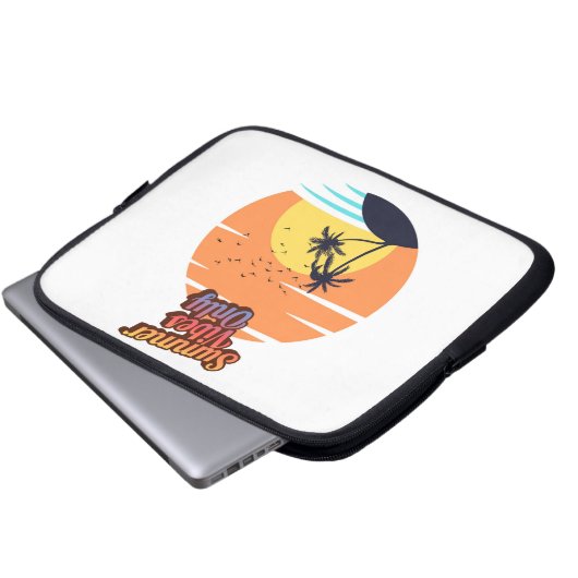 Nur Sommervibes. Laptopschutzhülle (Vorne Knopf)